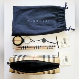 Burberry keyring & makeup cases